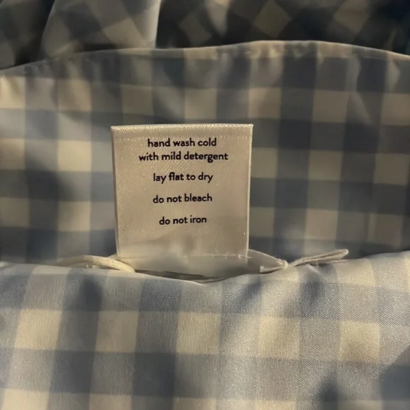 New Minnow Baby Oasis Blue & White Gingham Hat - Picture 3 of 3